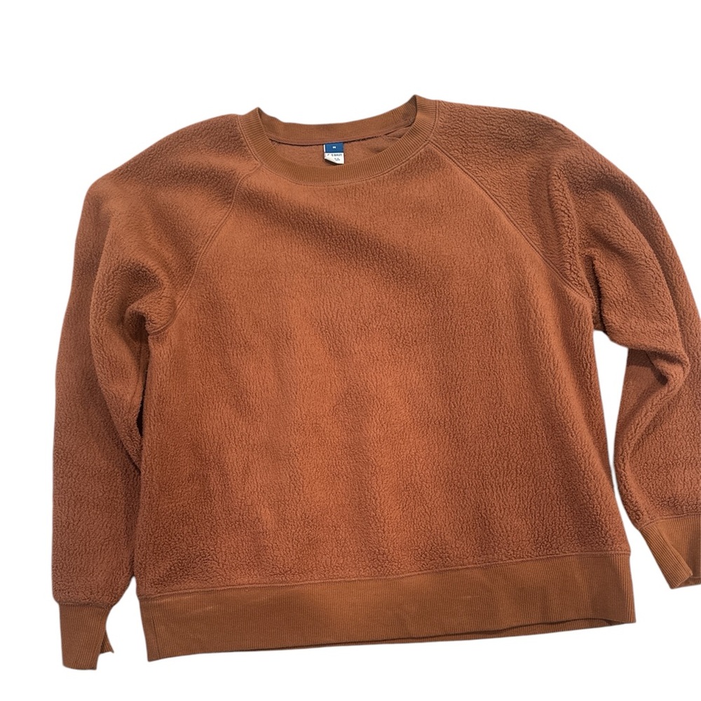 Women’s old navy brown teddy sweater. Size M